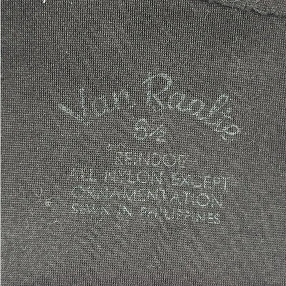 Van‎ Raalte Vintage Black Embroidered Eyelet Ladies Coat Length Dress Gloves